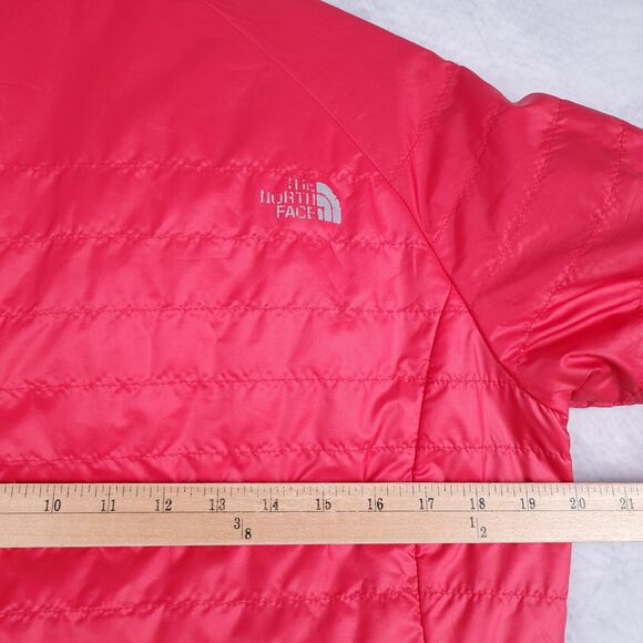 The North Face Jacket Womens Medium Red Blaze Lightweight Quilted Packable - Picture 13 of 16